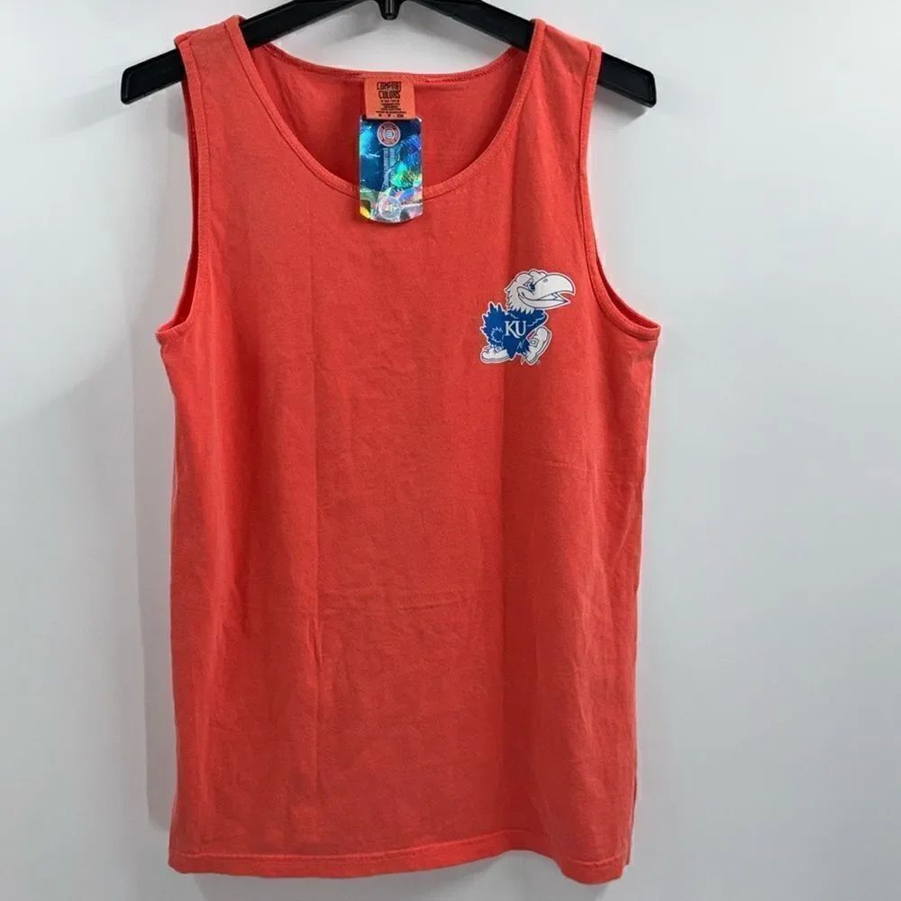 University of Kansas Rock Chalk Jayhawk Men’s Size Small Tank Top New